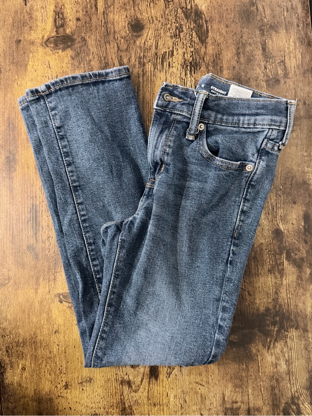 Old Navy Kids Straight Leg Jeans - Blue Wash